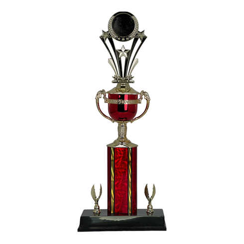 Trofeo de Tubo con Figura Serie 442 de Estrella Holder